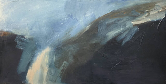 (c) sally cole - 'Morning' - Oil on canvas 80x40